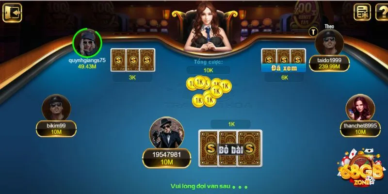 Hướng dẫn đặt cược bài tại cổng game